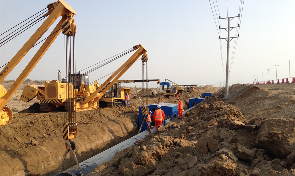 pipe line installation